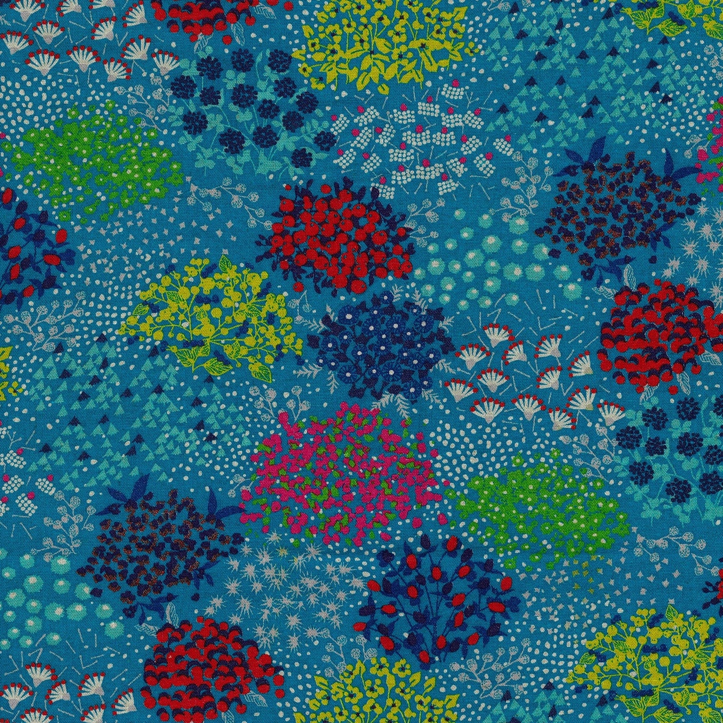 BLUE Sketch Cotton Canvas, Echino from KOKKA