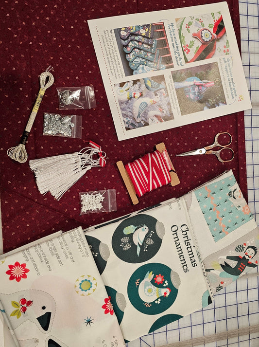 12 Days of Christmas Box Sewing Kit by QT Fabrics