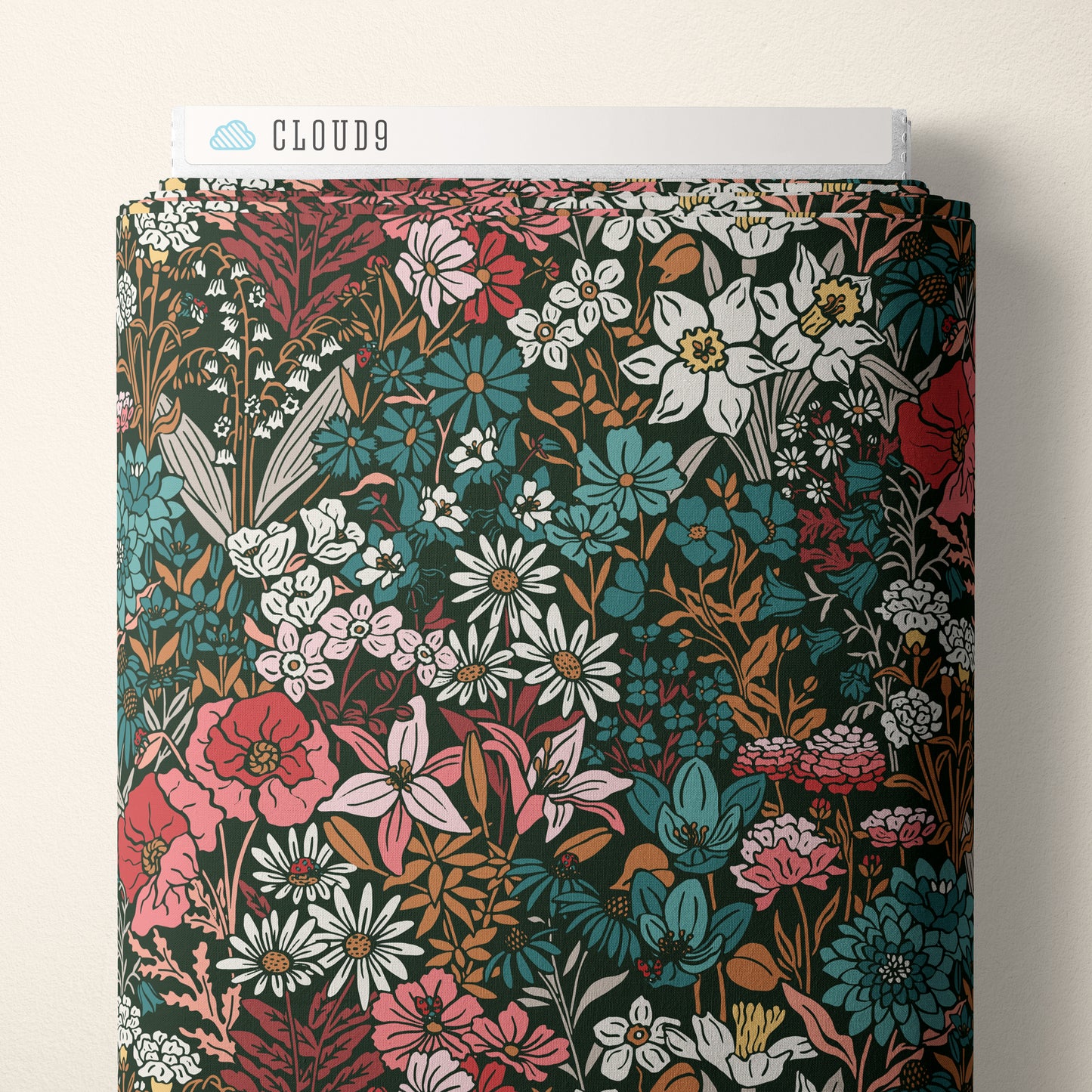 DARK FOREST Garden from Eventide by Jillian Anderson for Cloud9 Organic Cotton