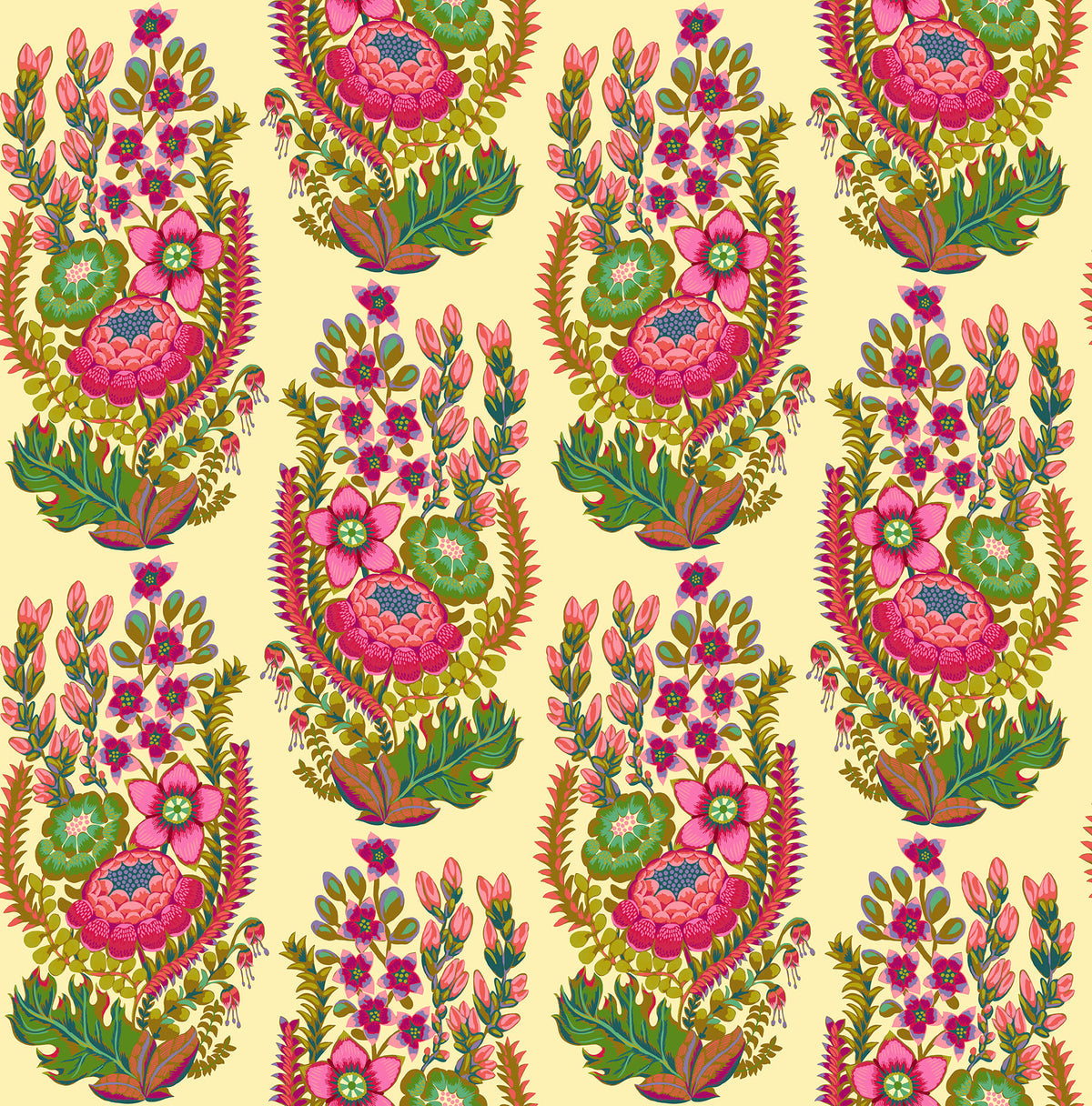 CREAM Outstretched, 108" Wideback by Anna Maria for Northcott Fabrics