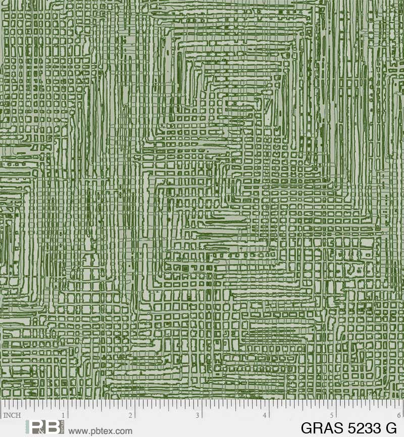 GREEN Grasscloth Grass Roots from P&B Textiles
