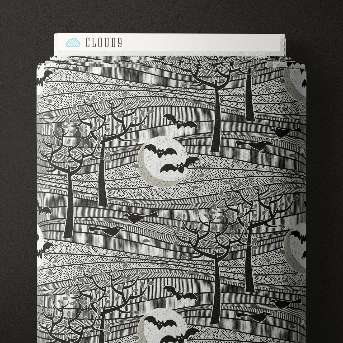 NIGHT LANDSCAPE from Gothic Whimsy Collection by Anequ Studio for Cloud9 Organic Cotton