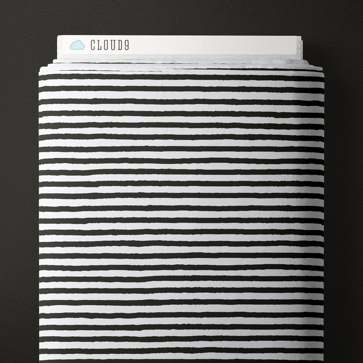 BLACK/WHITE Stripes- Gothic Whimsy Collection by Anequ Studio for Cloud9 Organic Cotton