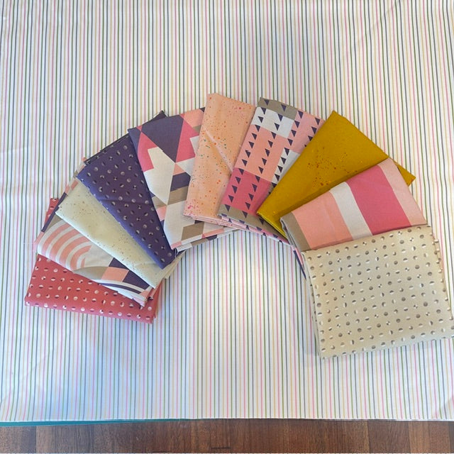 Modern in Pink 10 Fat Quarter Bundle by Beehive Craft Studio