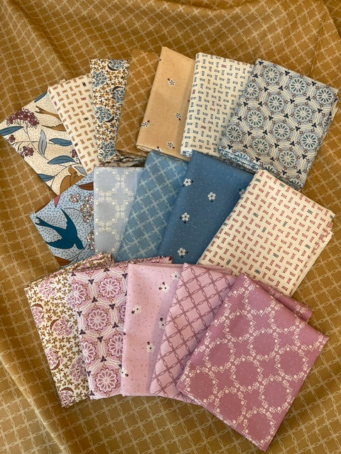 17 Fat Quarter Bundle of Blossom & Dot by Kimberly Morgan for Cloud 9 fabrics