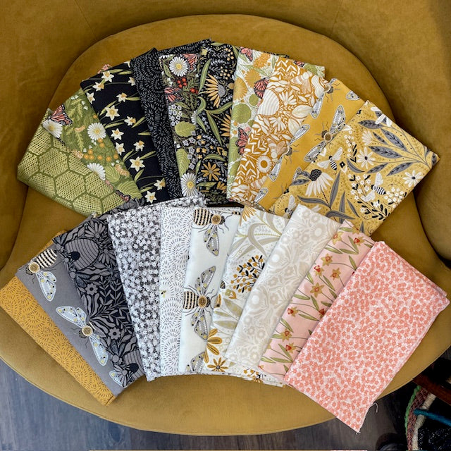 20 Fat Quarter Bundle of Bee Garden by Gingiber for Moda Fabrics
