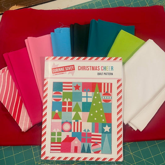 Christmas Cheer by Corinne Sovey Quilt Kit Top & Binding Fabrics Included