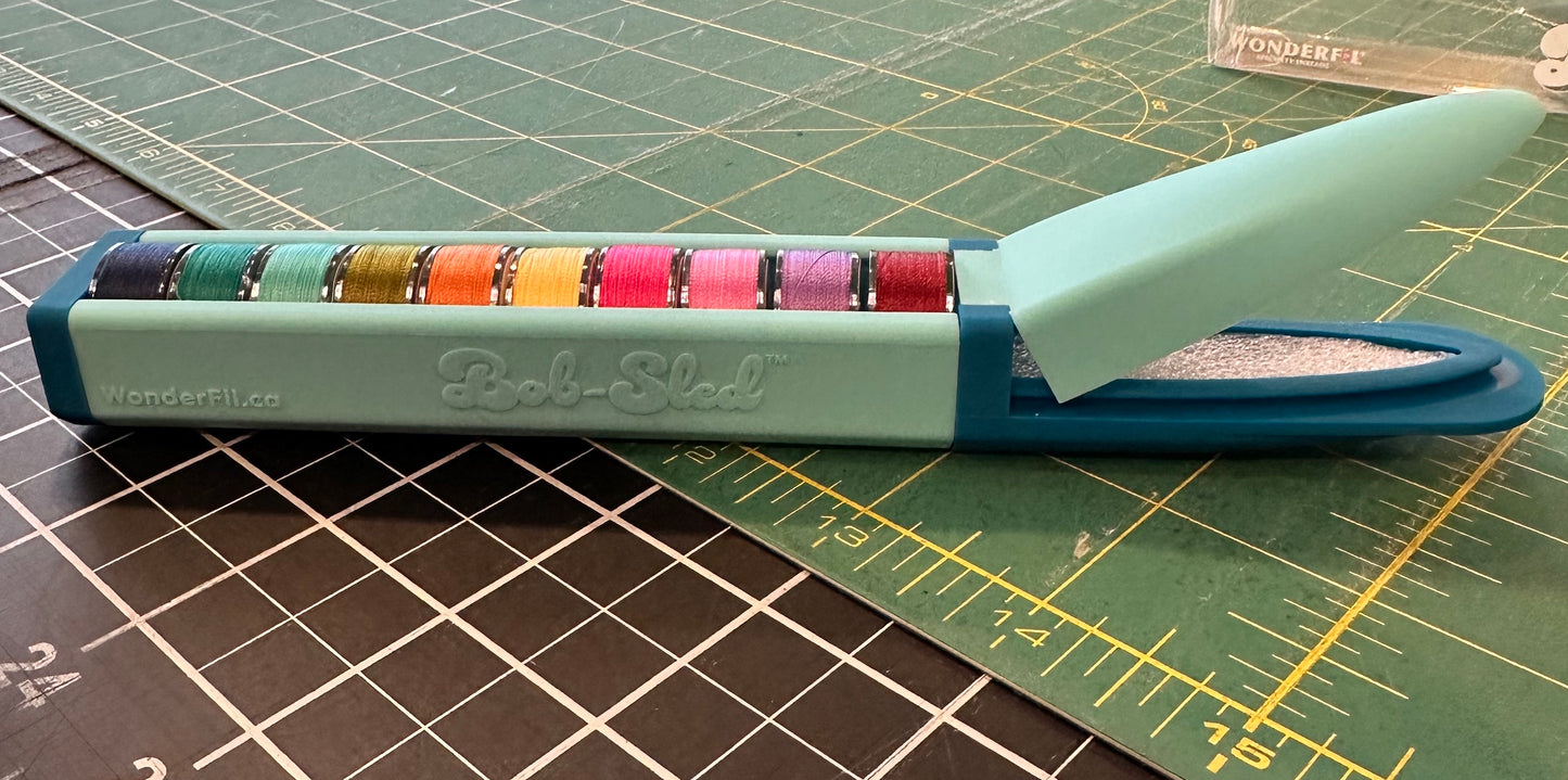 Bob-sled Bobbin & Needle Travel Case by Wonderfil