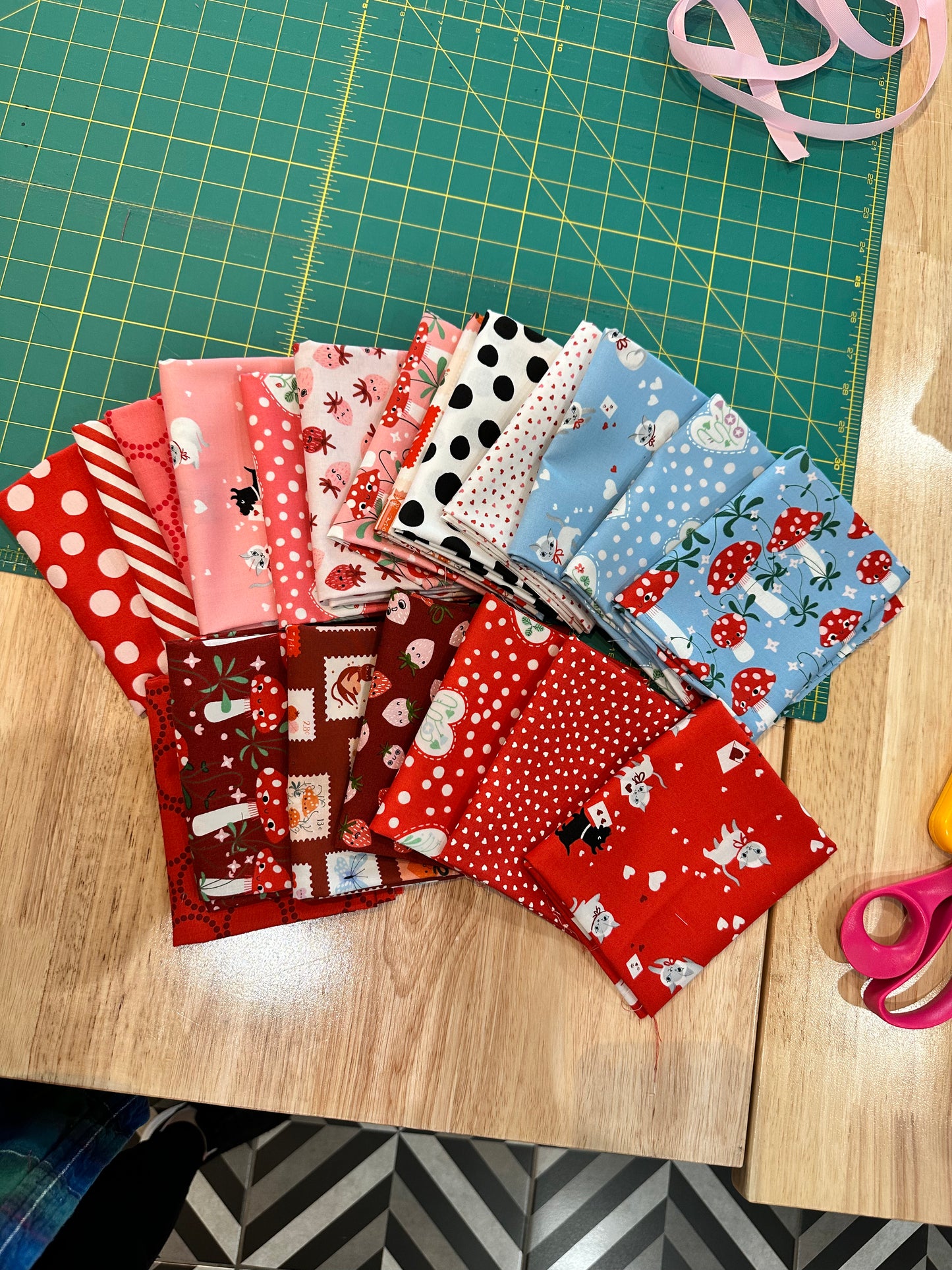 20 Fat Quarter Bundle of Funny Valentine by Lizzy House for Moda Fabrics