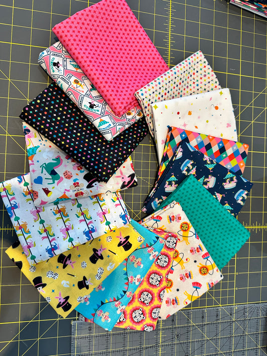 Circus Spectacular 14 Fat Quarter Bundle by QT Fabrics