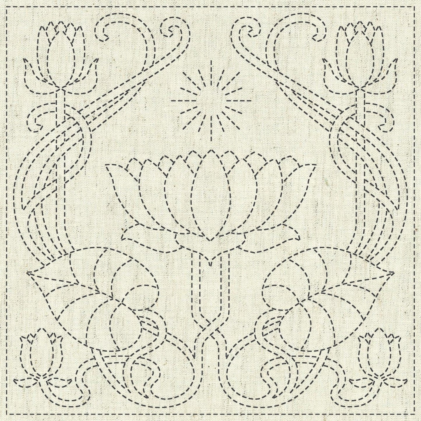 Natural Sashiko Cloth from QH Textiles Pty, Ltd.