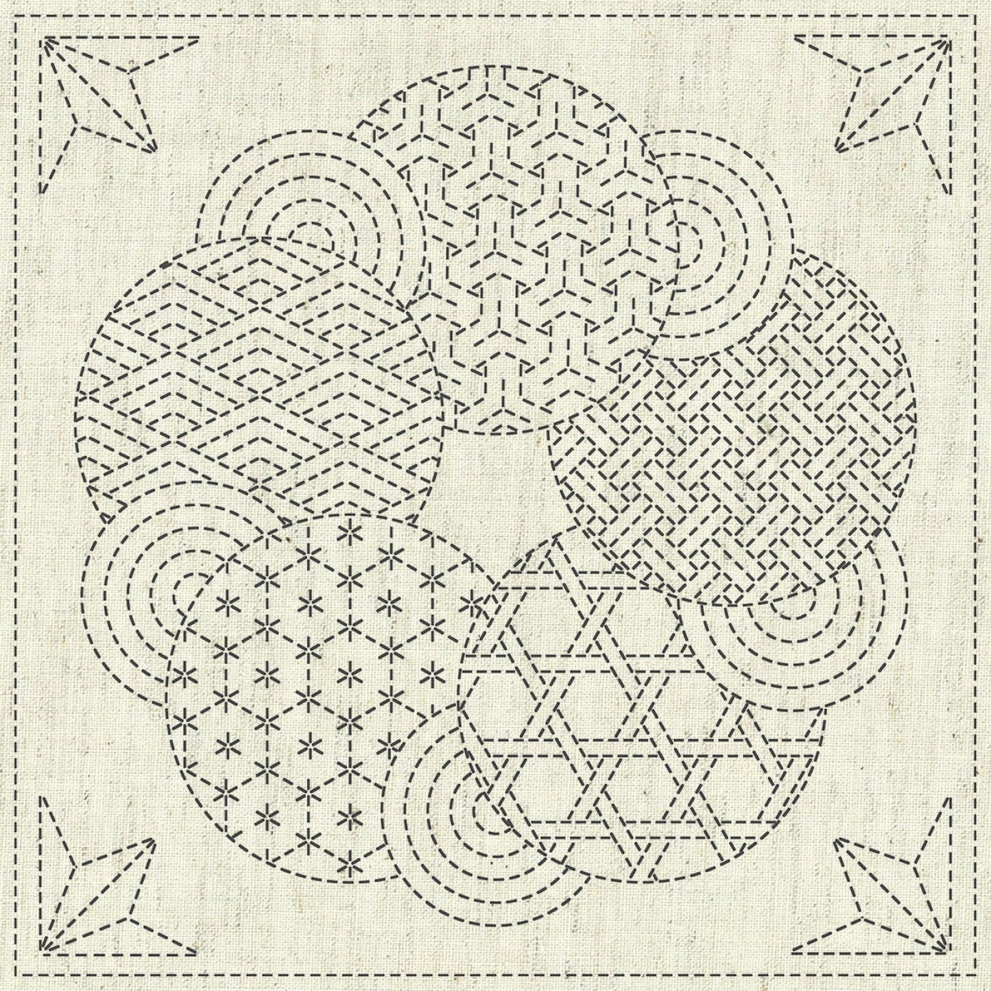 Natural Sashiko Cloth from QH Textiles Pty, Ltd.