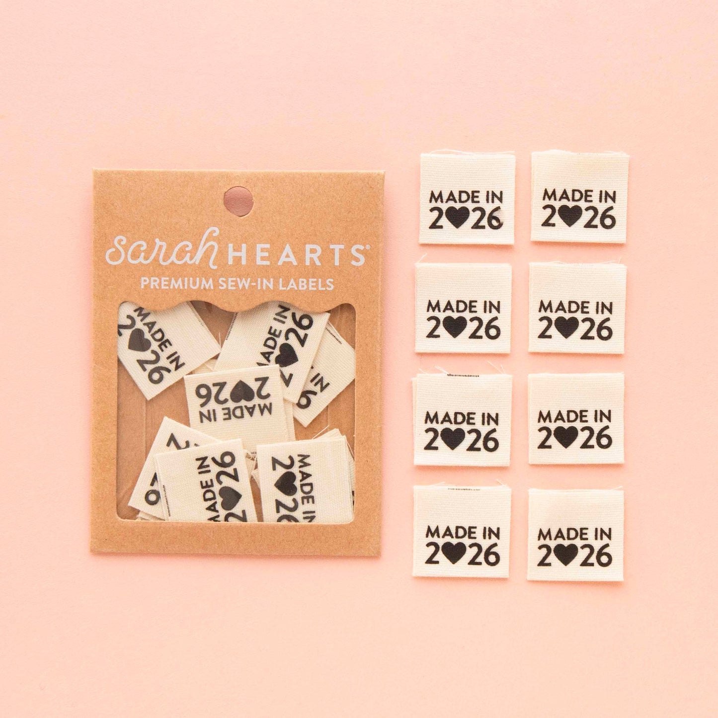 Made in 2026 Labels from Sarah Hearts