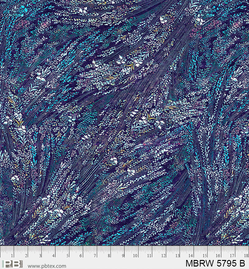 BLUE Meadow Breeze 108" Wideback from P&B Textiles