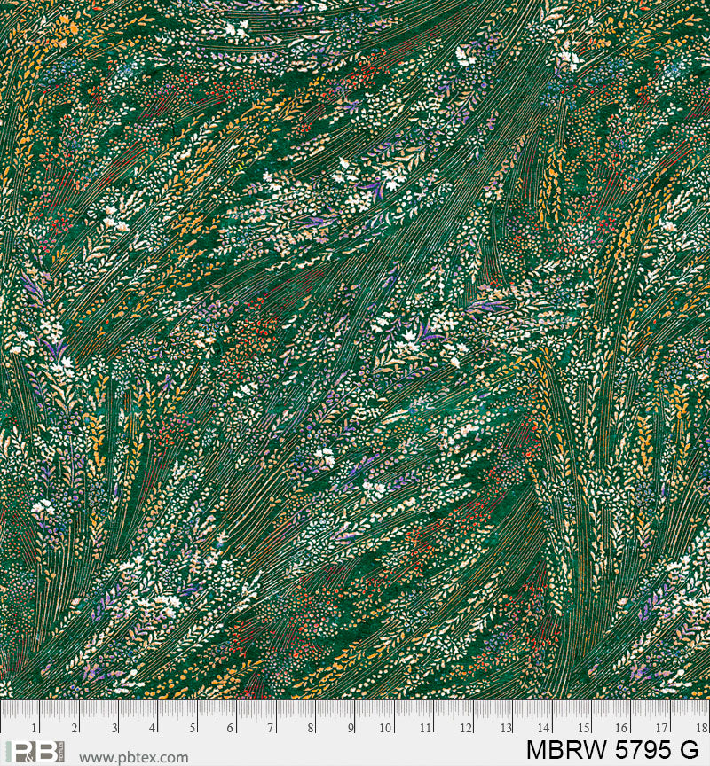 GREEN Meadow Breeze 108" Wideback from P&B Textiles