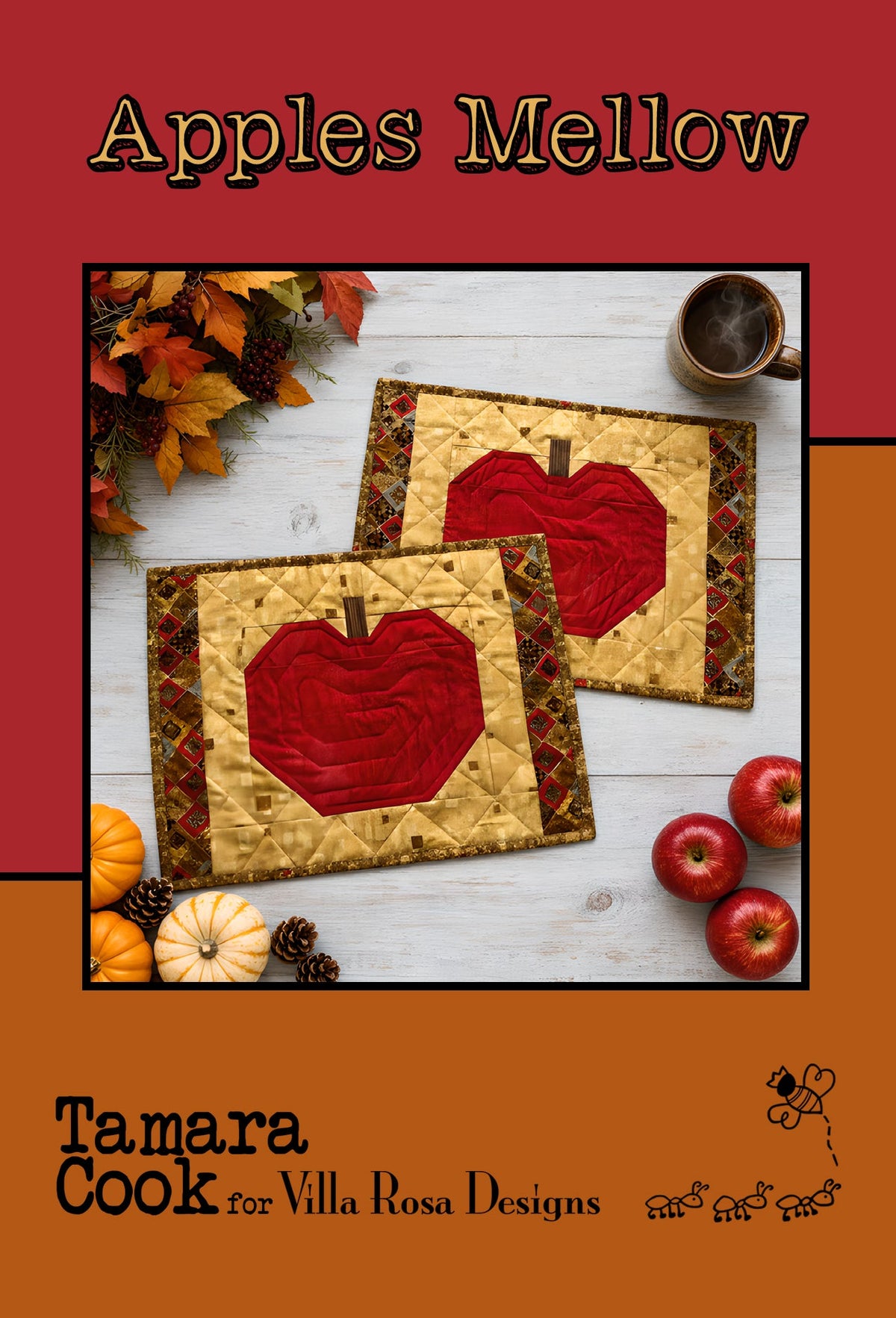 Apples Mellow Quilt Pattern by Tamara Cook For Villa Rosa Designs