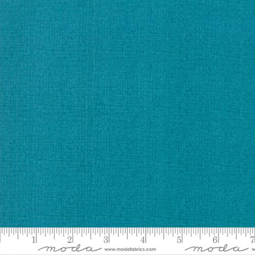 TURQUOISE Thatched Wideback (108") by Robin Pickens for Moda