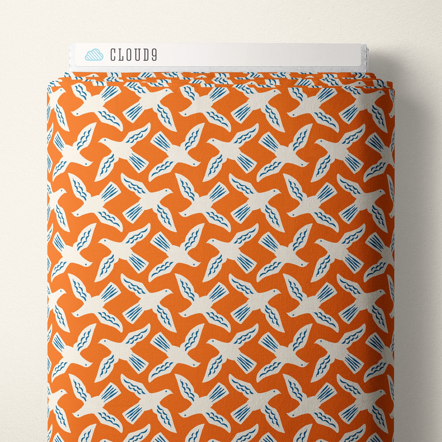 ORANGE Flock from Orchard Deco by Ariana Martin for Cloud9 Organic Cotton
