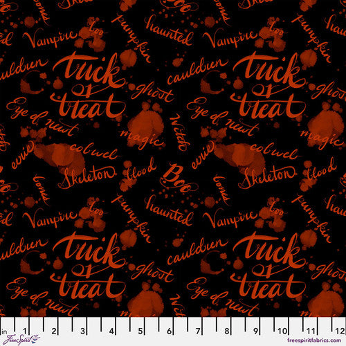 BLACK Ink Blot from Costumes & Cobwebs by Club Hauer for Free Spirit Fabrics