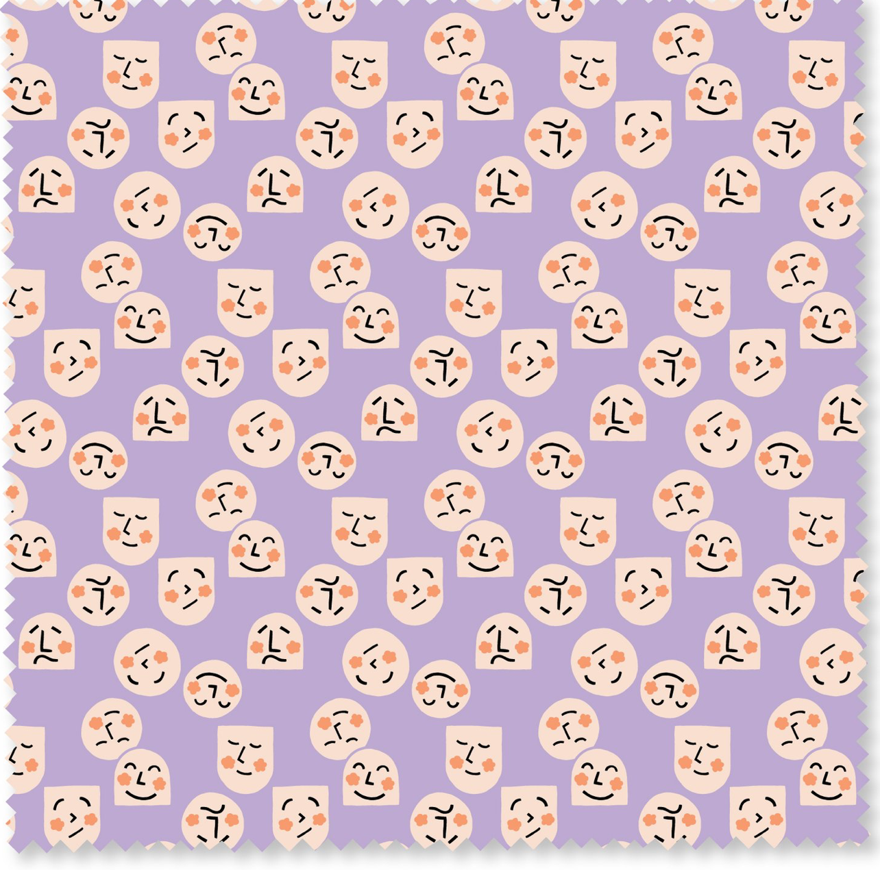 HAPPY FACES- Love in Bloom collection- Felicity Fabrics