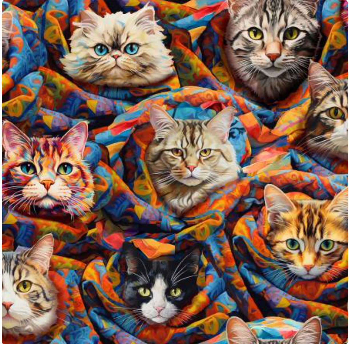 Purrfectly Playful Purrfect Purr-ito Cat Fabrics by 3 Wishes Fabric