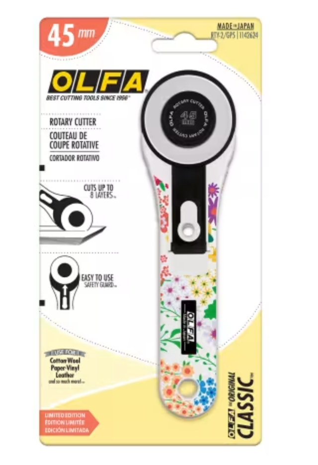 45mm Olfa Printed Handle Rotary Cutter