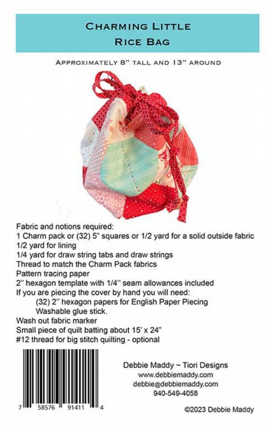 Charming Little Rice Bag by Debbie Maddy