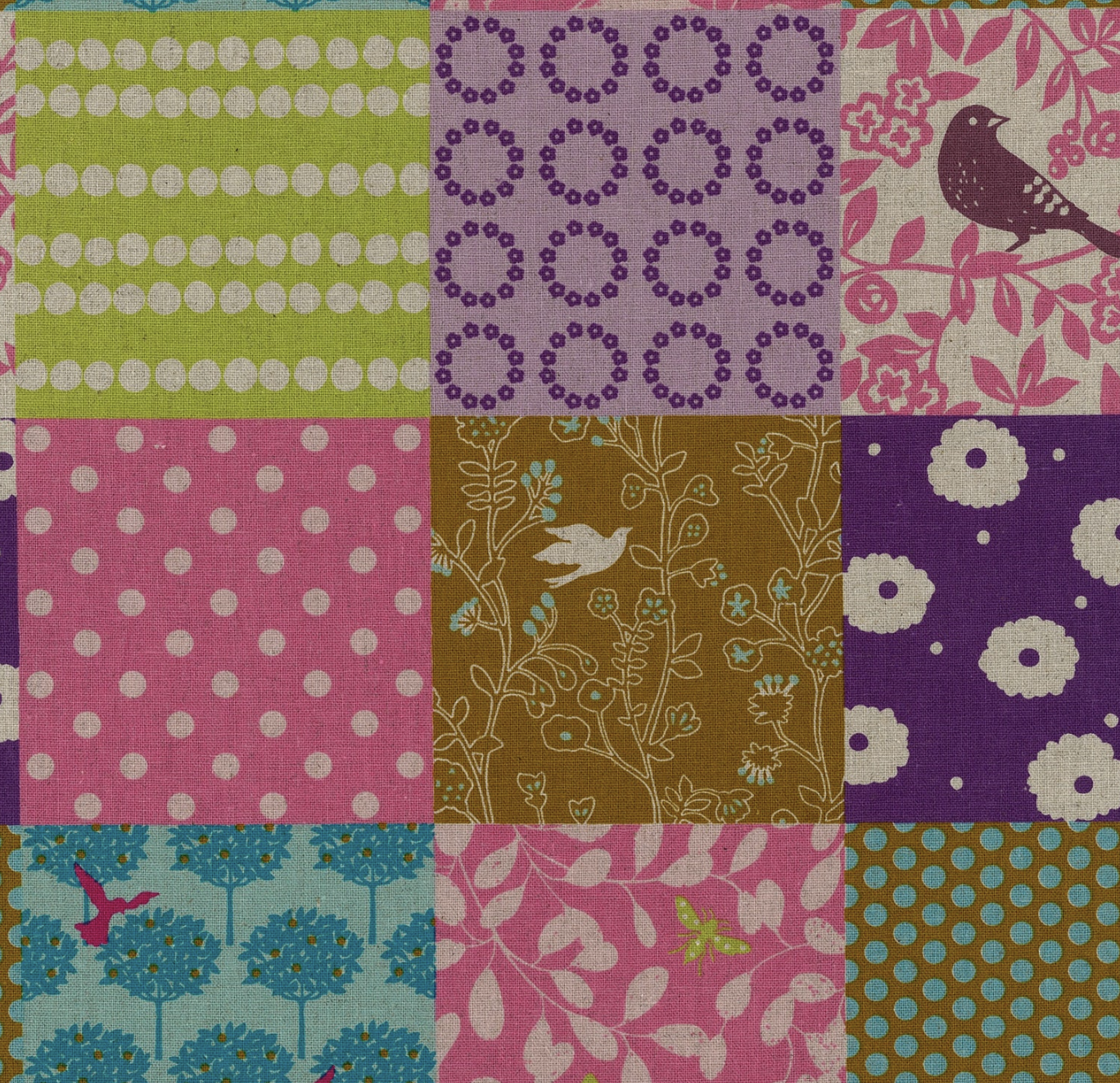 Echino Story Linen Cotton Canvas, Echino from KOKKA