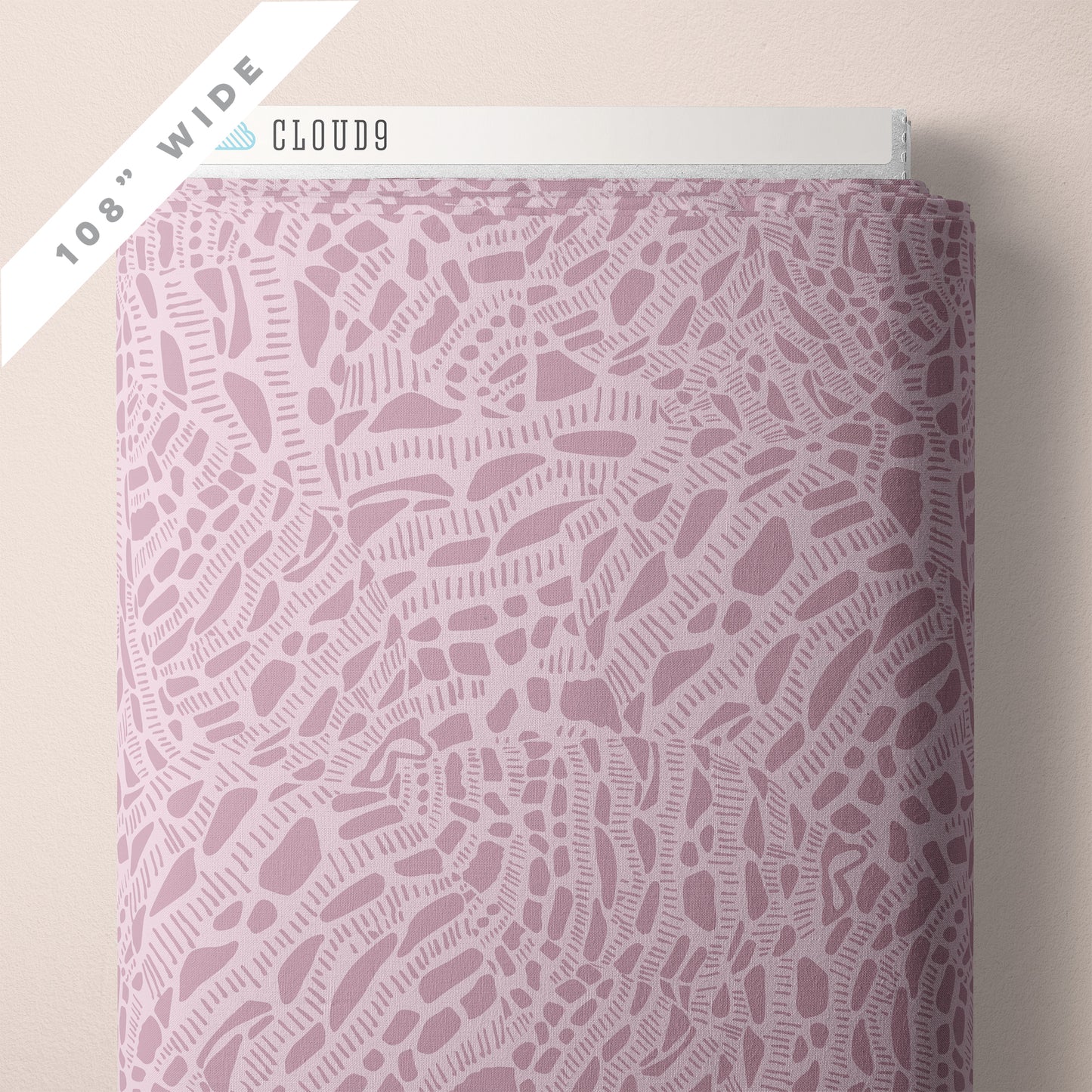 PINK Neverending 108" Wideback from Seashell Serenade by Jayme Murray for Cloud9 Fabrics