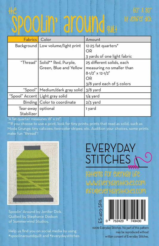 Spoolin' Around Quilt Pattern from Everyday Stitches