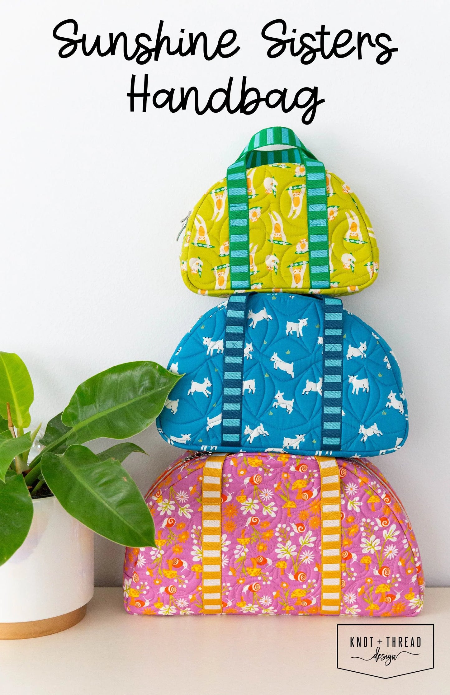 Sunshine Sisters Handbag by Knot and Thread