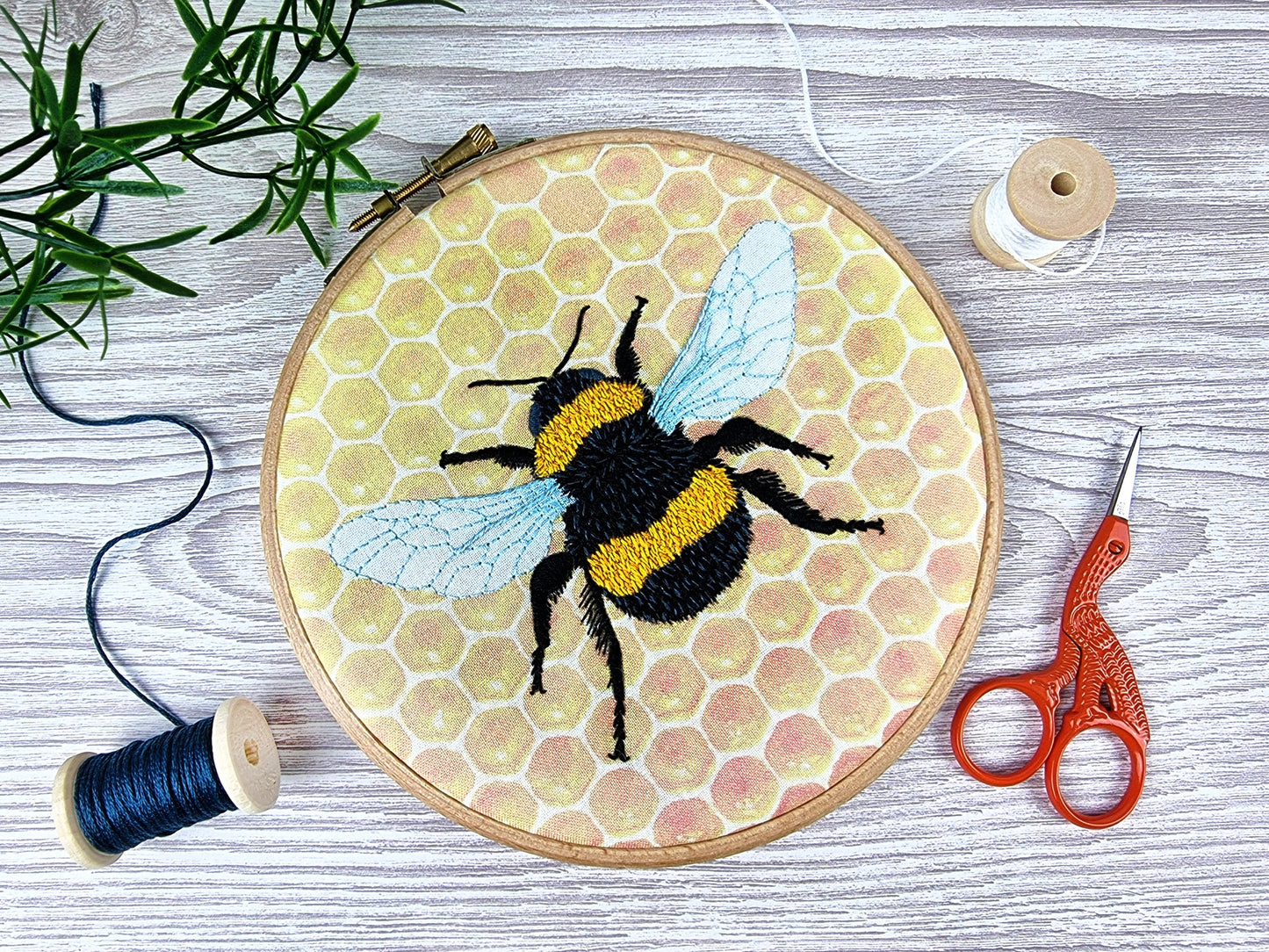 Bumblebee Embroidery Kit by Oh Sew Bootiful