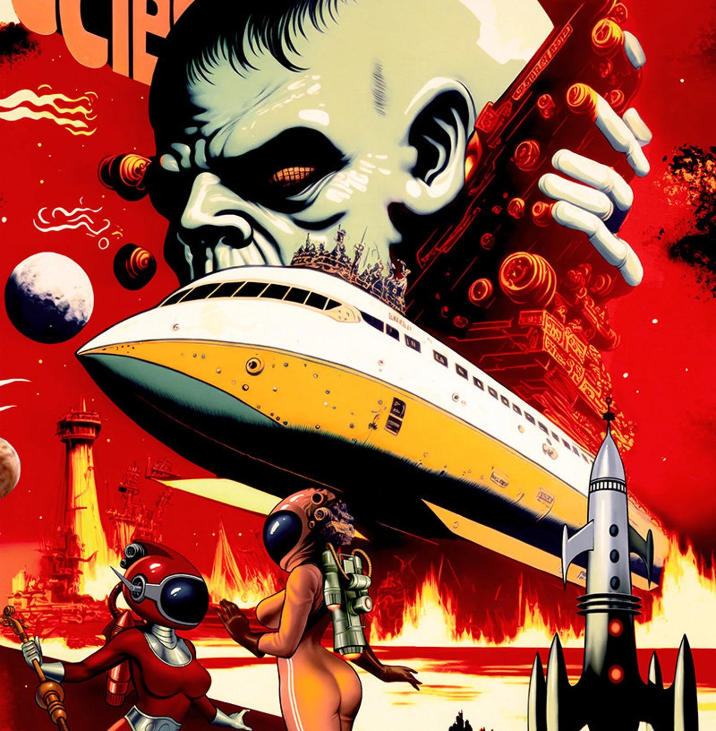 FIRE Alien Invasion by Nicole's Prints From Alexander Henry