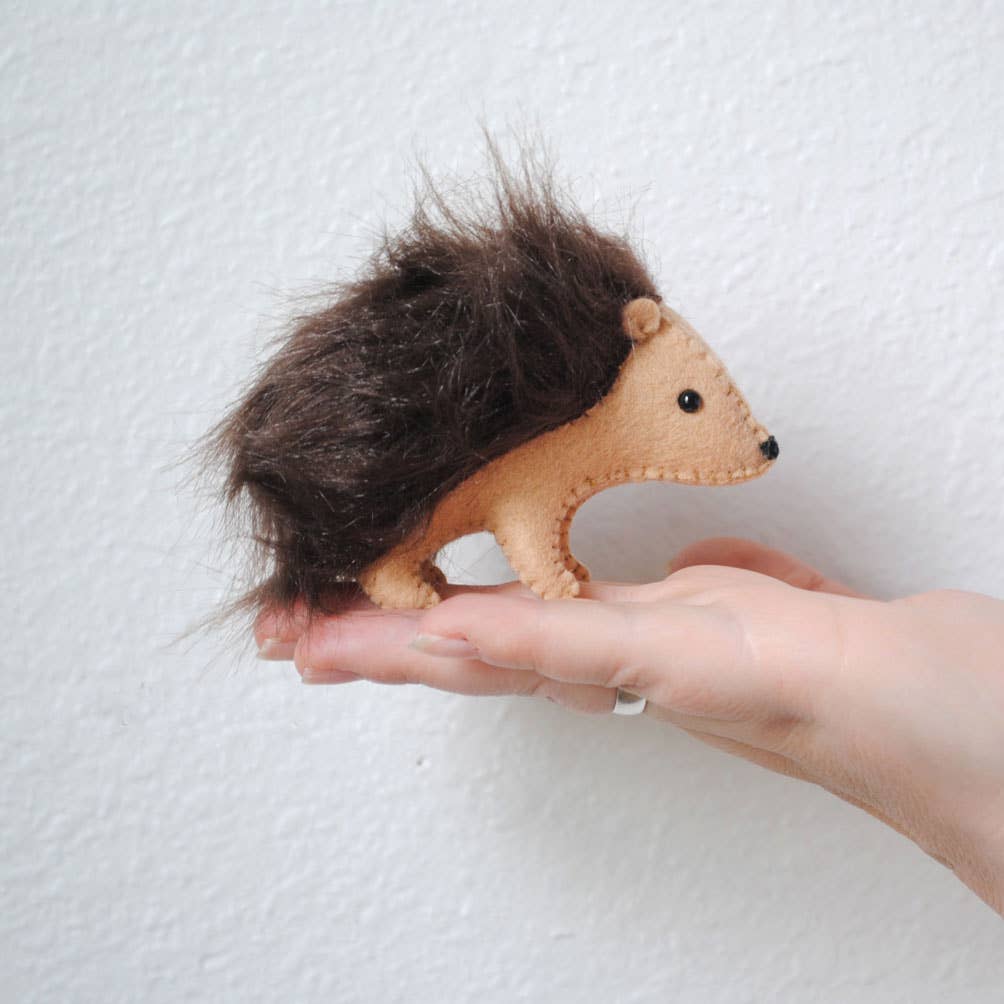 Hedgehog DIY Stuffed Animal Sewing Kit from DelilahIris Designs