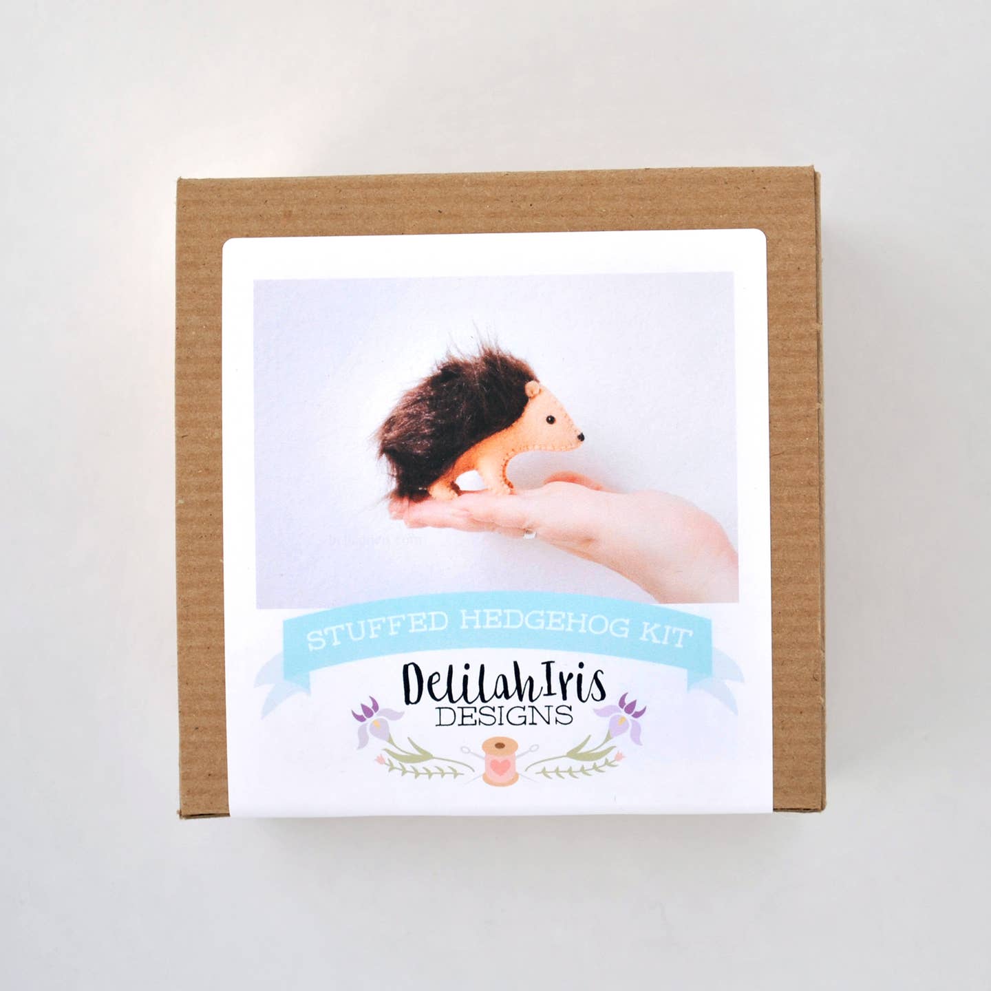 Hedgehog DIY Stuffed Animal Sewing Kit from DelilahIris Designs