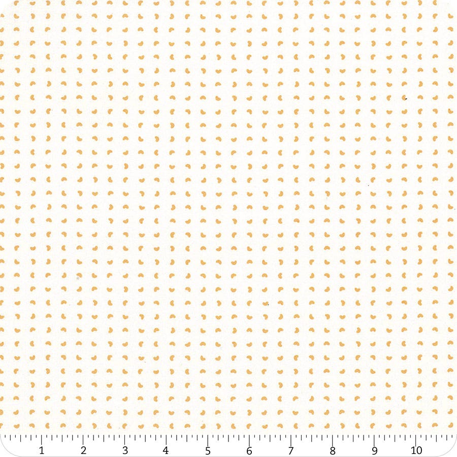 IVORY and ORANGE Beans Felicity Basics by Felicity Fabrics