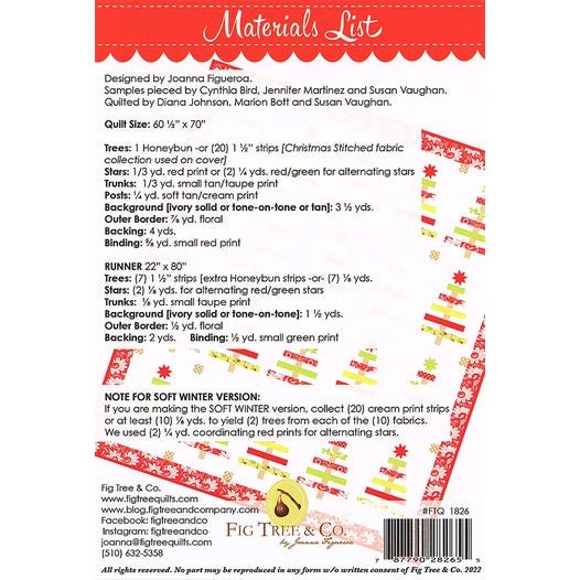 Yuletide Spruce Quilt Pattern from Fig Tree and Co Quilts