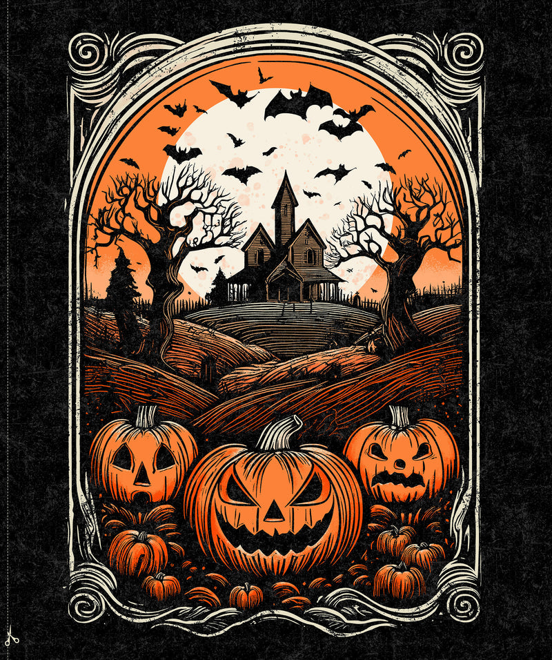 Haunted Hollow Panel, Haunted Hollow by Patrick Lose for Northcott Fabrics