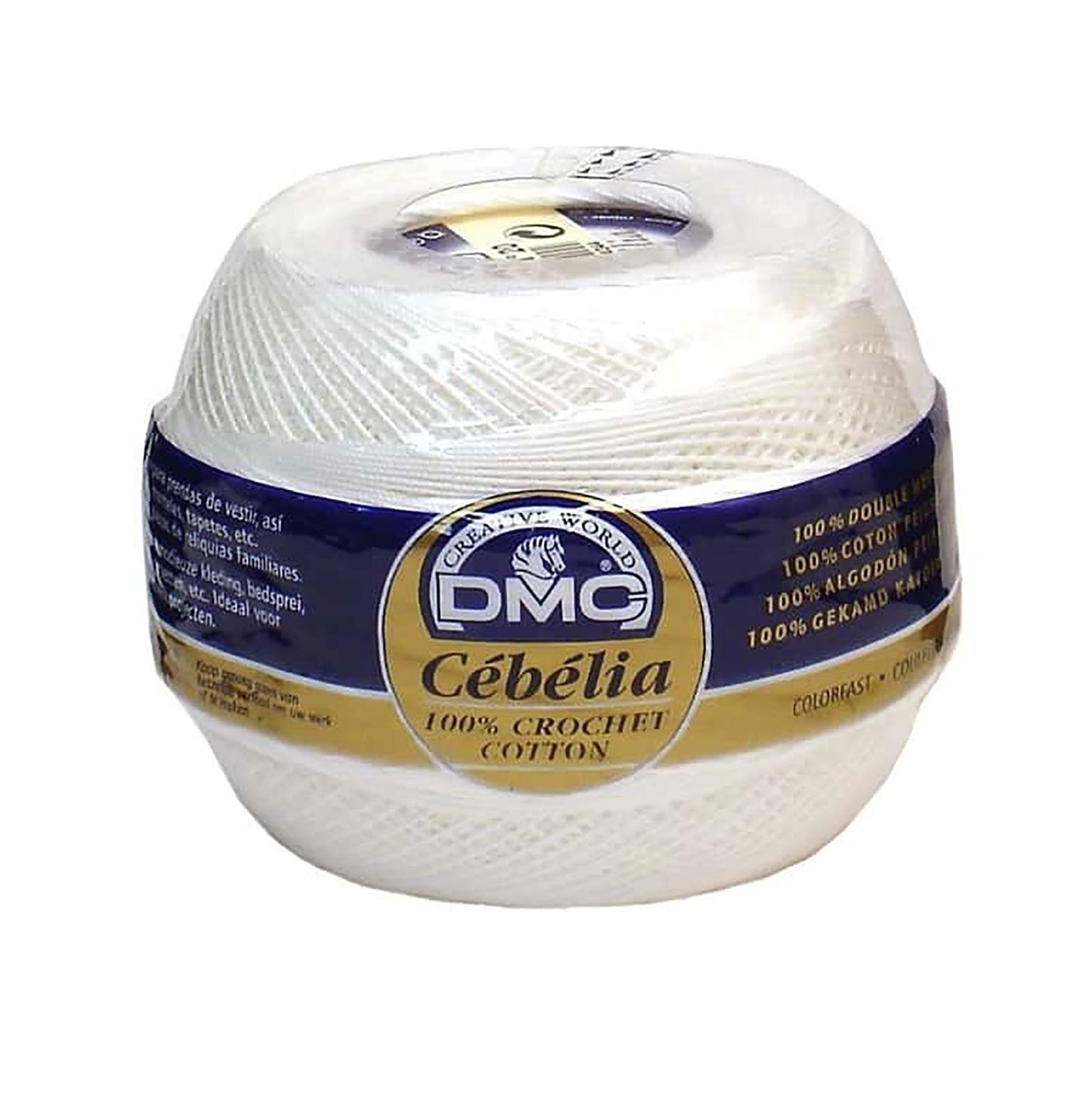 DMC Cebelia Size 20 Crochet Cotton Thread White