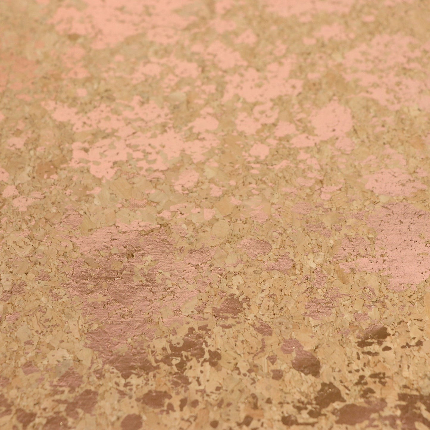 ROSE GOLD Splatter Cork Fabric