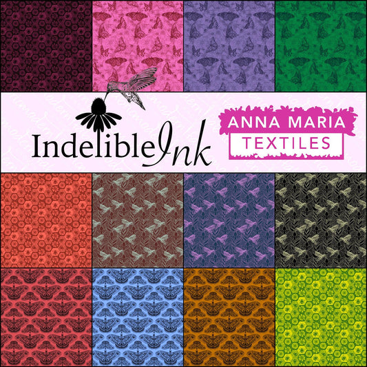 5" Charm Pack of Indelible Ink by Anna Maria Textiles