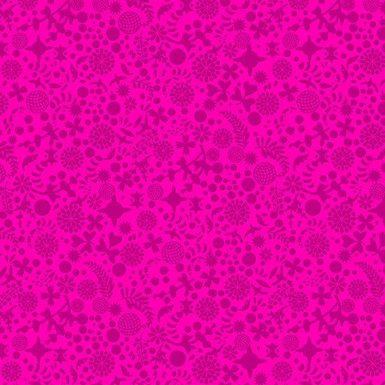 POMEGRANATE Endpaper from Sun Print 2022 10th Anniversary by Alison Glass, Andover