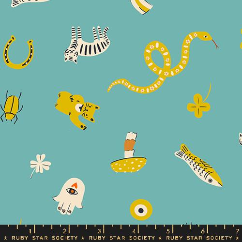 TURQUOISE, Good Luck, Ooh Lucky Lucky by Alexia Marcelle Abegg, Ruby Star Society