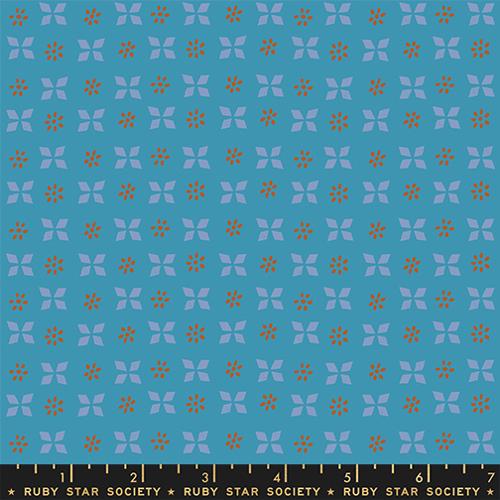 VINTAGE BLUE Block Print Sugar Maple by Alexia Marcelle Abegg for Ruby Star Society