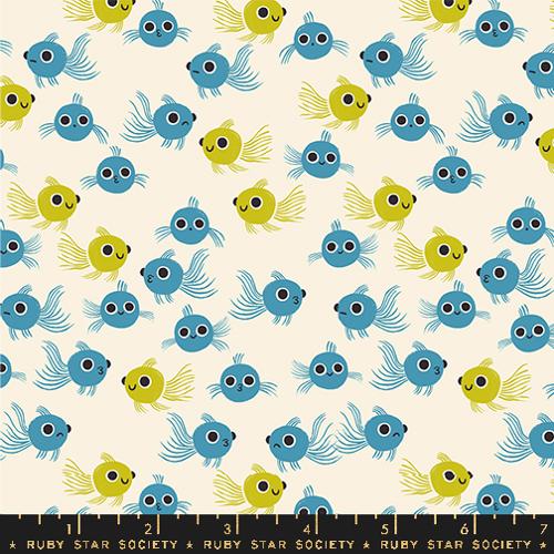 VINTAGE BLUE, Goldfish From Animal Animal, A Collaborative Collection for Ruby Star Society
