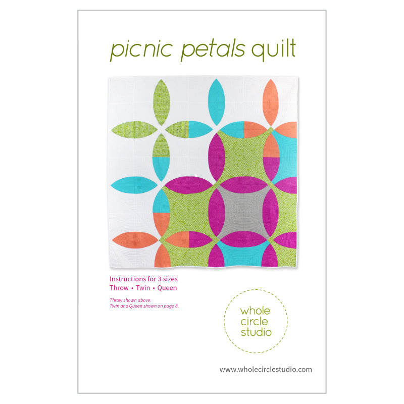 Picnic Petals Quilt Pattern by Whole Circle Studio