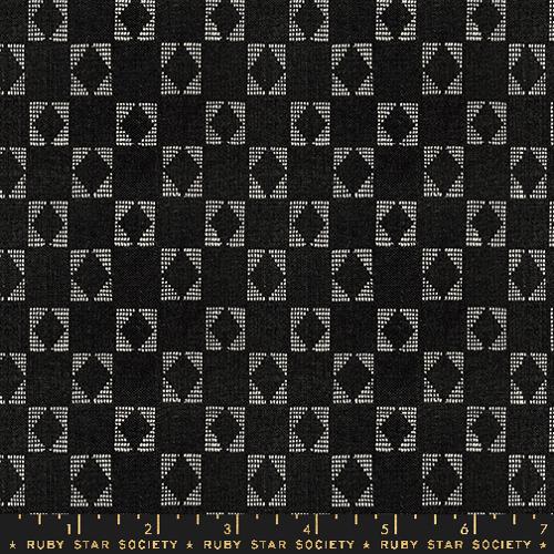 SOFT BLACK, Star, Ooh Lucky Lucky Warp & Weft by Alexia Marcelle Abegg, Ruby Star Society
