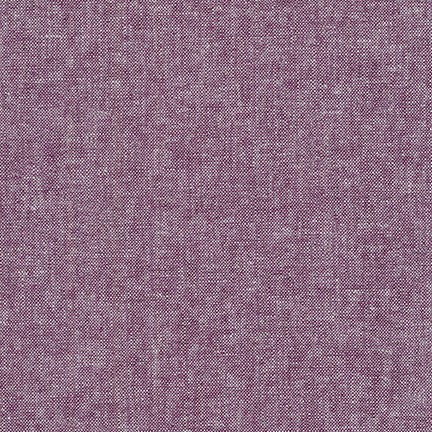 EGGPLANT Essex Yarn Dyed Linen/Cotton Blend by Robert Kaufman