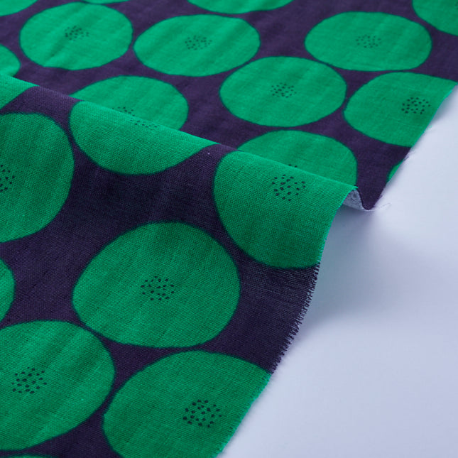 GREEN/BLUE Mini Anpan Double Gauze, Muddy Works from KOKKA