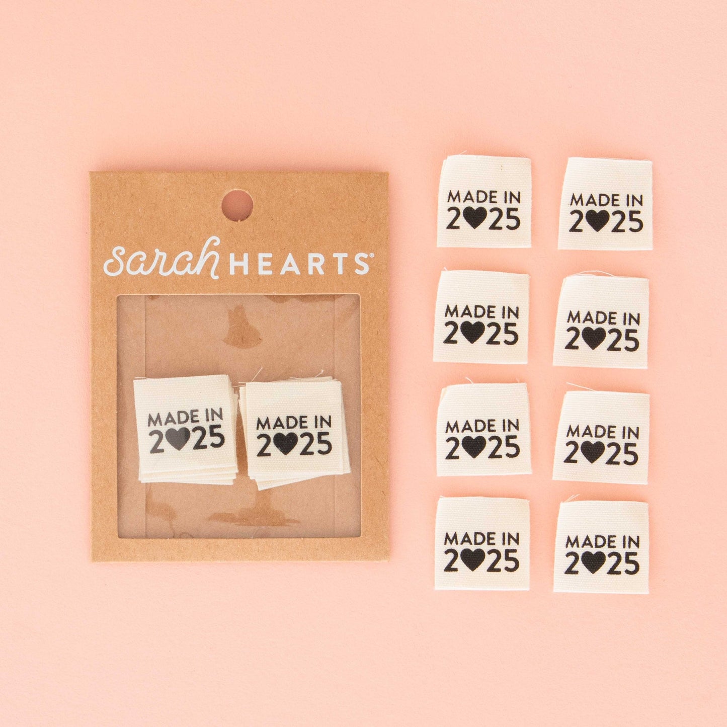 Made in 2025 Labels from Sarah Hearts